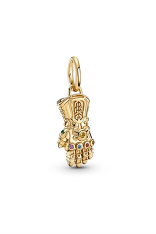  Gümüş Marvel The Avengers Infinity Gauntlet Sallantılı Charm