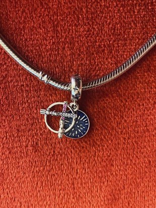 Yıldız Savaşları Işın Kılıcı Temalı Gümüş Charm