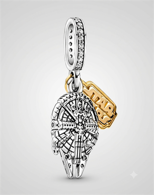  Yıldız Savaşları Sallantılı Gümüş Charm