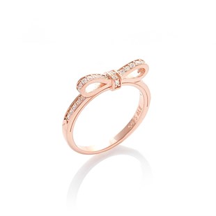 Bayan Bakır Renk Parmak Aksesuarı Gümüş Yüzük