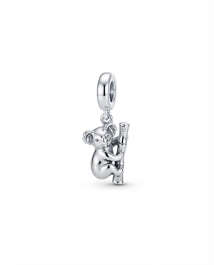 Bayan Gümüş Pandora Bileklik Uyumlu Koala Model Charm