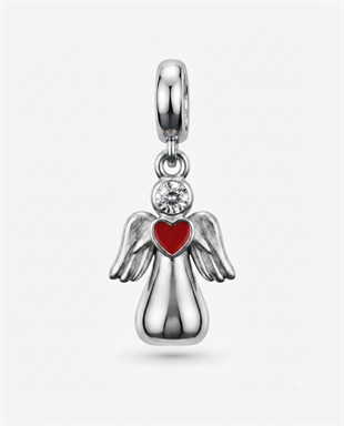 Bayan Gümüş Pandora Bileklik Uyumlu Melek Model Charm