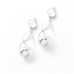 Bayan Gümüş Tasarım Küpe