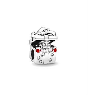Bayan Noel Baba Model Gümüş Charm