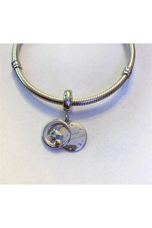 Baykuş Model Gümüş Charm