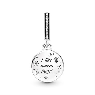 Disney Karlar Ülkesi Kardan Adam Olaf Çift Sallantılı Gümüş Charm