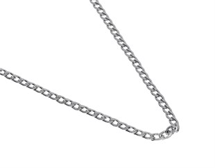 Erkek 2 mm İnce Çizgi Detay Çelik Kolye