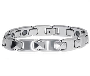 Erkek Baklava Desen Tungsten Bileklik