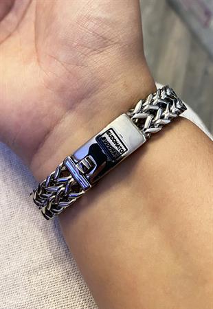 Erkek Balık Sırtı Model Çelik Bileklik