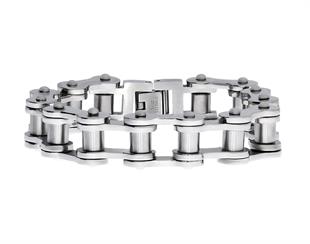 Erkek Bisiklet Zinciri Model 1 cm Kalınlığında  Çelik Bileklik