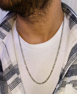 Erkek Çelik 3 mm Zincir Kolye