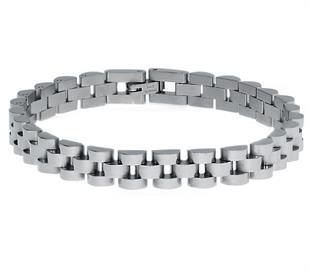 Erkek Hasır Model İnce Çelik Bileklik