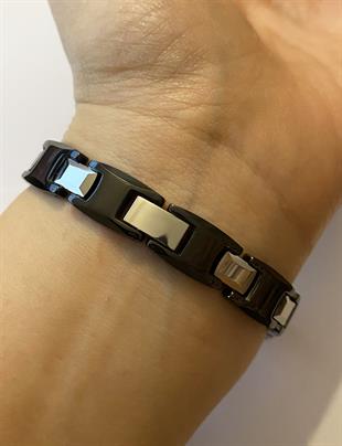 Erkek İki Renk Tungsten Bileklik
