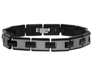 Erkek Siyah Renk Tungsten Bileklik