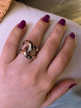 Gümüş İthal Ve Kararma Yapmaz Tasarım Yüzük 