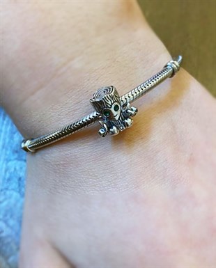 Kadın Ağaç Adam Gümüş Charm