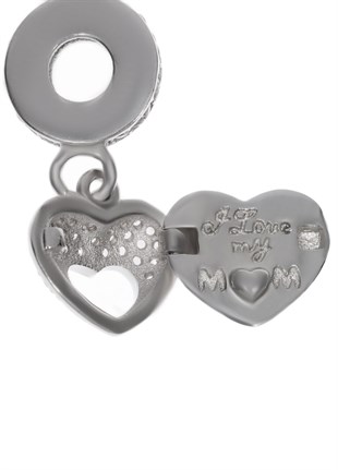 Kadın Anne Sevgisi Gümüş Charm