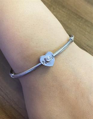 Kadın Anne Sevgisi Model Gümüş Charm
