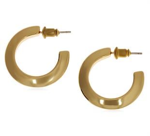 Kadın Ay Model Halka Çelik Küpe