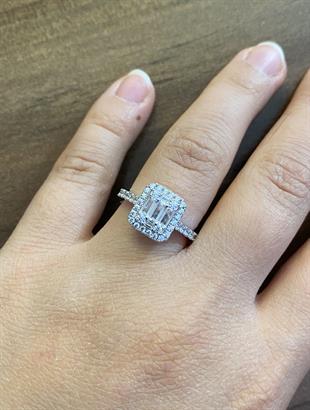 Kadın Baget Model Gümüş Yüzük