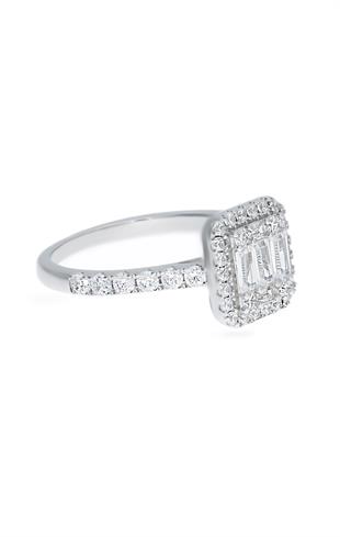 Kadın Baget Model Gümüş Yüzük