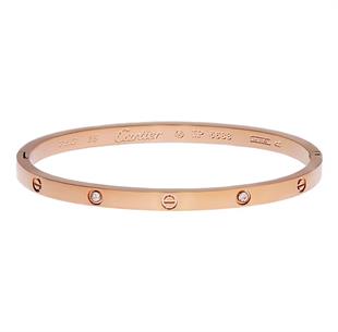 Kadın Bakır Renk Şans Model Taşlı Çelik Bilezik 