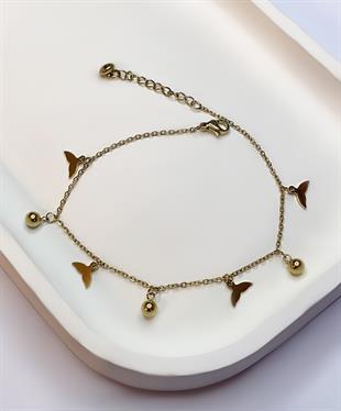 Kadın Balık Kuyruğu Temalı Çelik Halhal