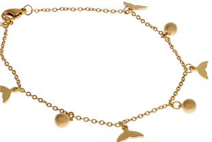 Kadın Balık Kuyruğu Temalı Çelik Halhal