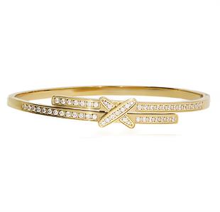 Kadın Çarpı Model Modern Çelik Bilezik