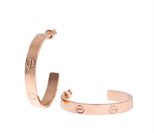 Kadın Çelik Halka Küpe