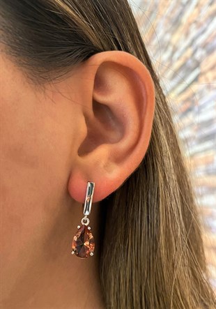 Kadın Damla Model Sultanit Küpe