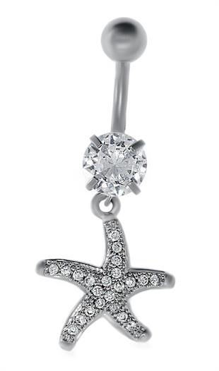 Kadın Deniz Yıldızı Model Çelik Piercing