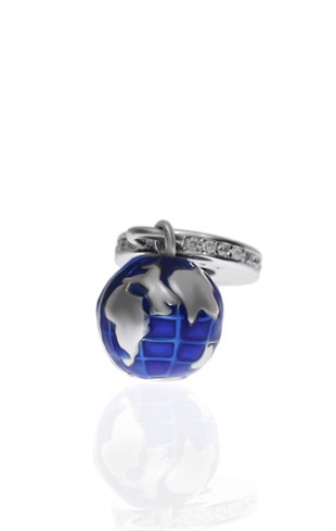 Kadın Dünya Model Gümüş Charm