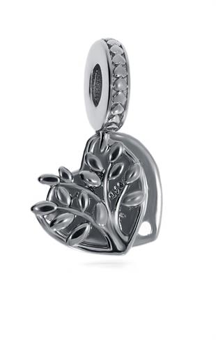 Kadın En Sevdiğim Yerde Birlikte Olmak Yazılı Ağaç Detay Sallantılı Charm