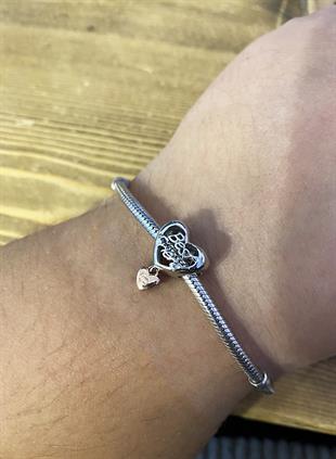 Kadın En Yakın Arkadaş Temalı Gümüş Charm