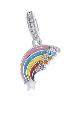 Kadın Gökkuşağı Model Gümüş Charm