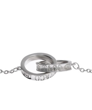 Kadın İç İçe Geçmeli Halka Detay Gümüş Bileklik