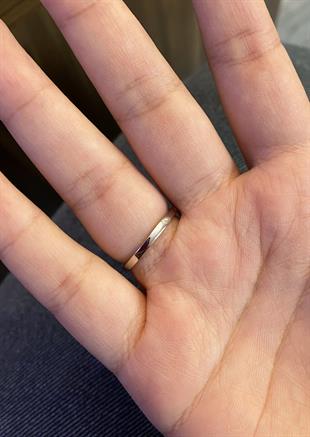 Kadın İkili Kalp Model Gümüş Yüzük