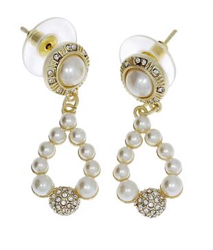 Kadın İnci Detay Çelik Küpe 