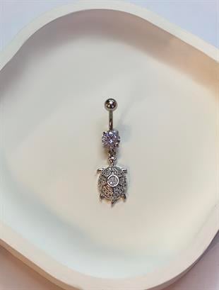 Kadın Kaplumbağa Model Çelik Piercing