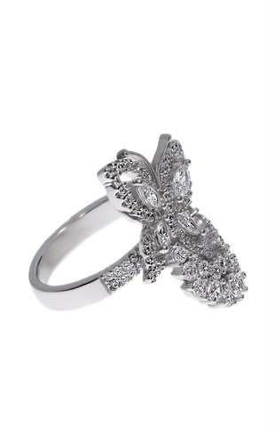 Kadın Kelebek Model Gümüş Yüzük