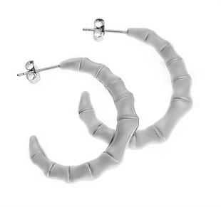 Kadın Kemik Model Gümüş Küpe 