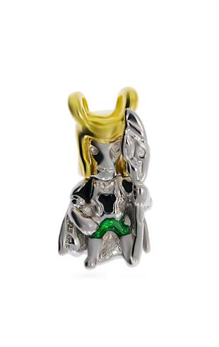 Kadın Loki Karakteri Gümüş Charm