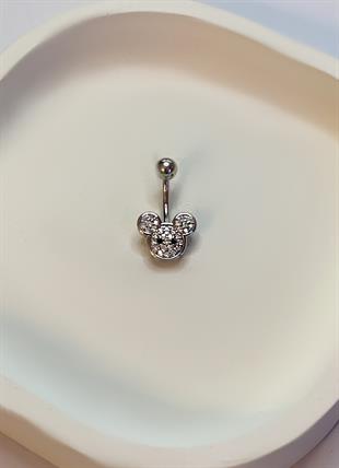 Kadın Mickey Model Çelik Piercing