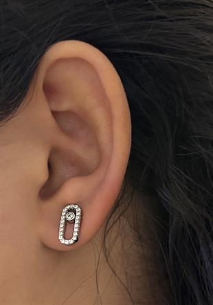 Kadın Modern Tasarım Gümüş Küpe