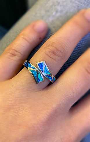 Kadın Opal Modern Gümüş Yüzük