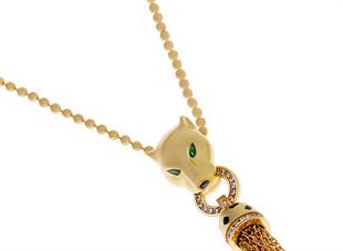 Kadın Panter Model Çelik Kolye