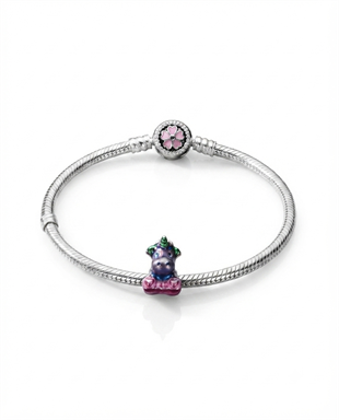 Kadın Renkli Unicorn Model Gümüş Charm