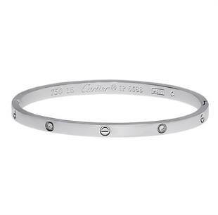 Kadın Gümüş Renk Şans Model Taşlı Çelik Bilezik 