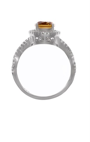 Kadın Sarmal Model Sultanit Taşlı Gümüş Yüzük